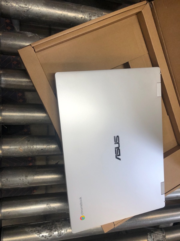 Photo 5 of ASUS Chromebook CX1, 14" Full HD NanoEdge Display, Intel Celeron N3350 Processor, 64GB eMMC, 4GB RAM, Spill-Resistant Keyboard, Chrome OS, Transparent Silver, CX1400CNA-AS44FV