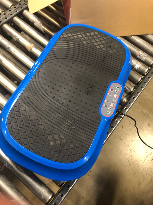 Photo 1 of LifePro Waver Vibration Plate Exercise Machine - Whole Body Workout Vibration Fitness Platform w/ Loop Bands - Home Training Equipment for Weight Loss & Toning Blue