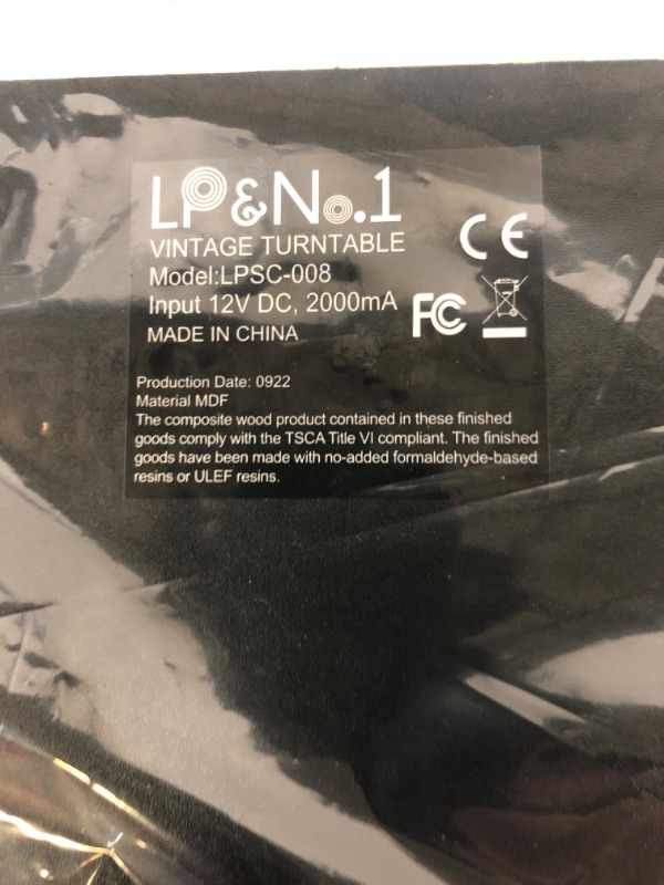 Photo 4 of LP&No.1 Record Player with External Speakers, 3 Speed Vintage Belt-Drive Vinyl Turntable with Bluetooth Playback & Auto-Stop ?Cement Ash?