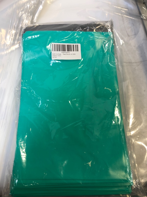 Photo 2 of LIMNUO 200pcs Poly Mailers 6x9 Inch Teal Shipping Bags Poly Mailer Bags, Shipping Envelopes, Mailing Bags for Small Business ,Waterproof and Tear-Proof Poly Bags 6x9 200pcs Teal