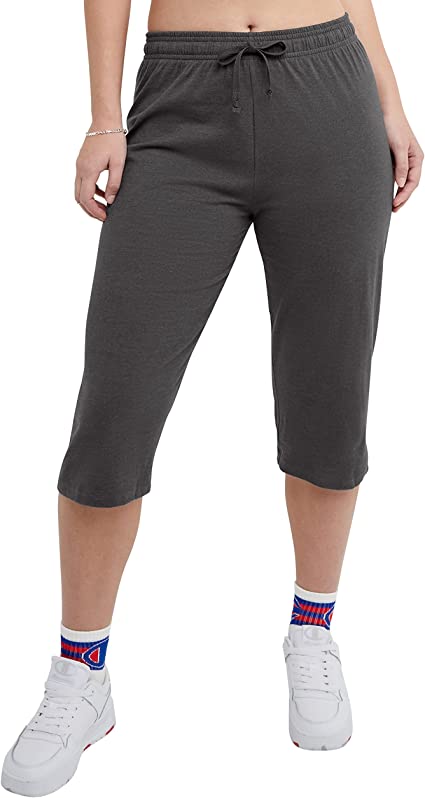 Photo 1 of Champion Women's Cotton Capris, Women’s Drawstring Cropped Sweatpants, Women’s Capri Pants, S
