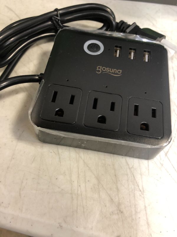 Photo 1 of  Smart Power Strip, 3 USB Ports and 3 Individually Controlled Smart Outlets, WiFi Surge Protector Works with Alexa Google Home, Home Office Cruise Ship Travel Multi-Plug Extender Flat Plug, 10A

