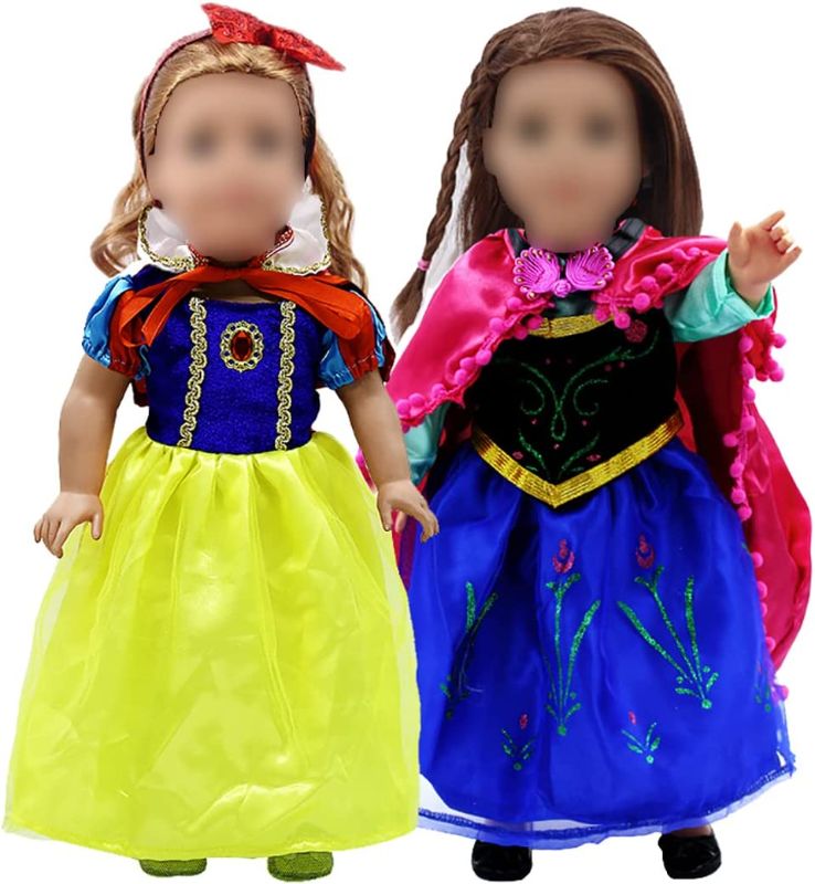 Photo 1 of  18 Inch Doll Clothes,2set Princess Costume Dress