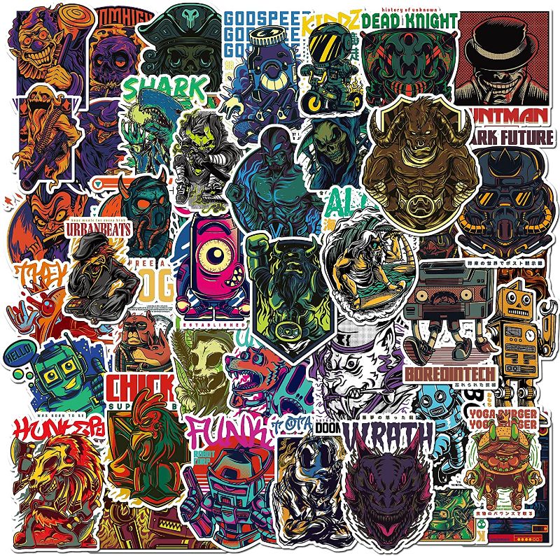 Photo 1 of 100 PCS Water Bottle Stickers,Vinyl Waterproof Monster Warrior Stickers\
