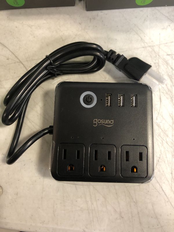 Photo 1 of  Smart Power Strip, 3 USB Ports and 3 Individually Controlled Smart Outlets, WiFi Surge Protector Works with Alexa Google Home, Home Office Cruise Ship Travel Multi-Plug Extender Flat Plug, 10A
