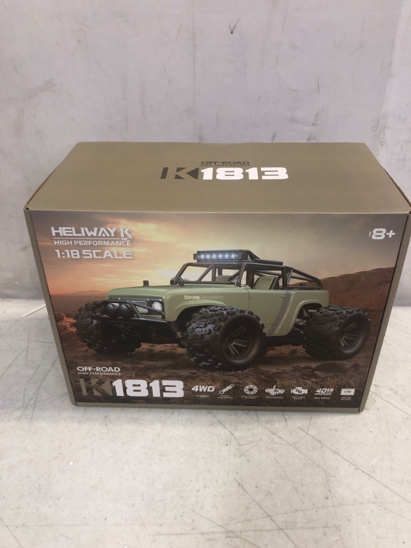 Photo 2 of BESWIT 1:18 RC Cars, 40 KM/H Fast Off Road Remote Control Car, 4WD All Terrain High Speed RC Truck for Adult Kids