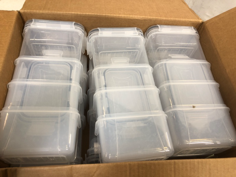 Photo 1 of 24 PIECE PLASTIC FOOD STORAGE CONTAINER SET WITH LIDS