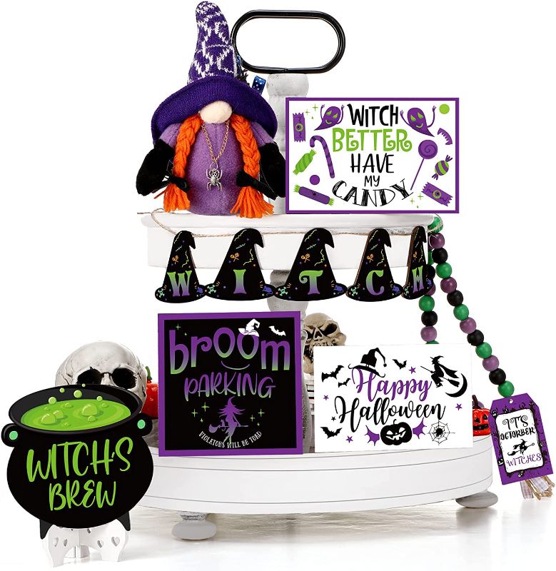 Photo 1 of  Halloween Tiered Tray Decorations Set 