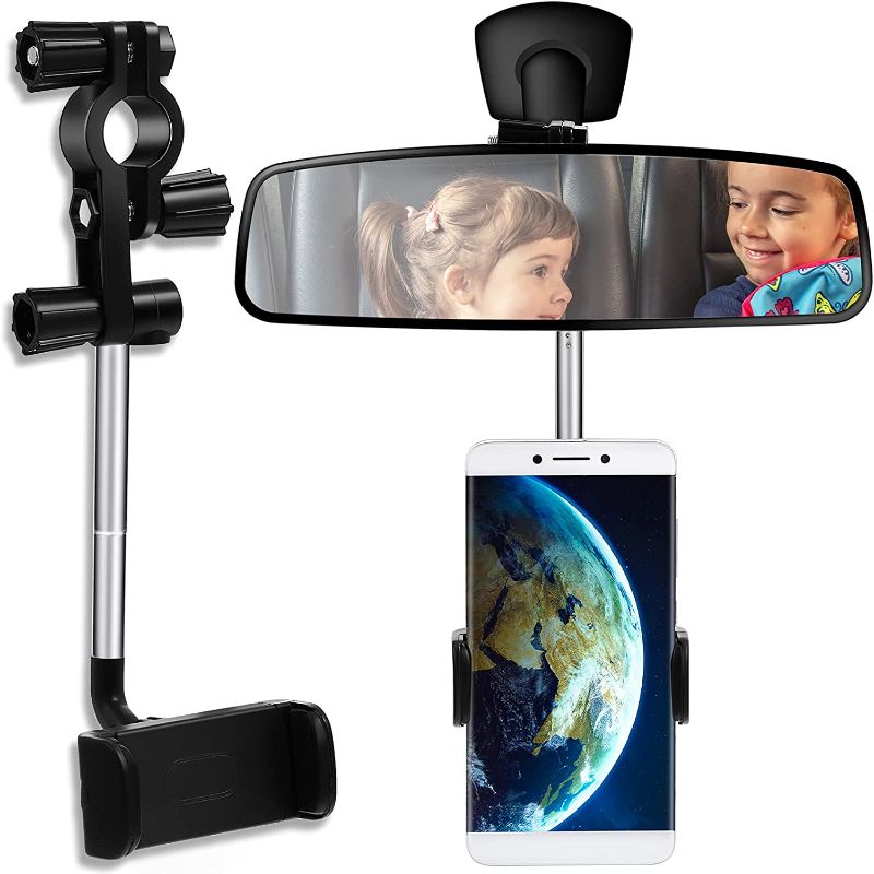 Photo 1 of 2 PACK Universal Car Phone Holder Mount Car Rearview Mirror Mount Phone and GPS Holder,  (Black)
