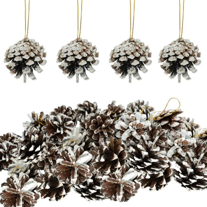 Photo 1 of 25 pcs Natural Dried Christmas Pine Cones Holiday Pinecones Pine Cones Ornaments
