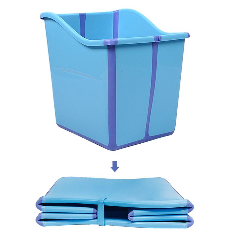 Photo 1 of  Foldable Bathtub Toddler Kid Children Bath Tub Blue
