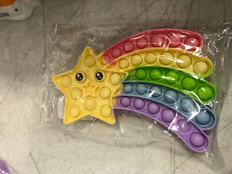 Photo 2 of  Pop Bubble Sensory Fidget Toy RAINBOW STAR