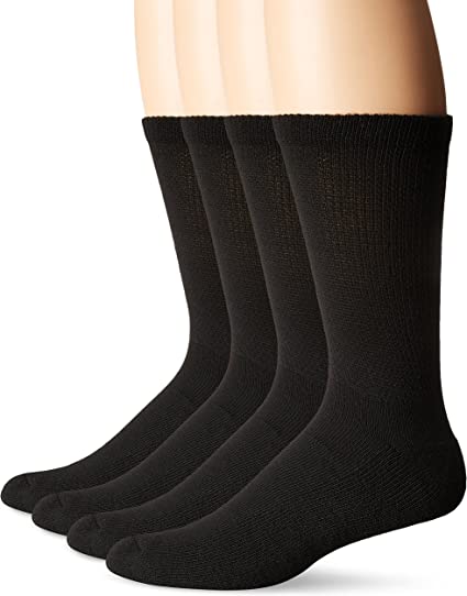 Photo 1 of Dr. Scholl's Unisex Men's and Women's Diabetes & Circulator Socks - 4 Pair Pack  SIZE 7-12 BLACK

