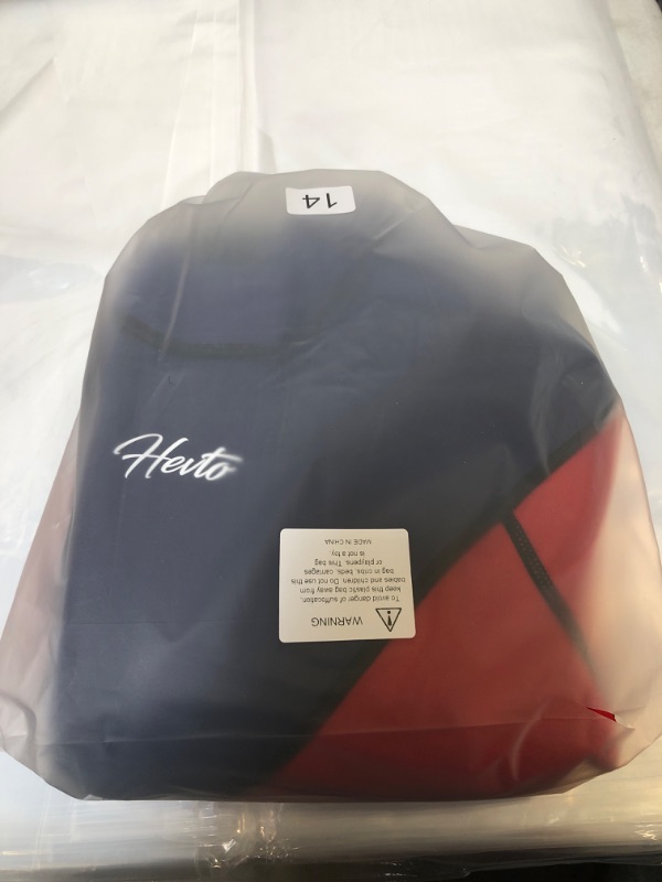 Photo 1 of Hevto Wetsuits Kids and Youth 3mm Neoprene Full Suits Long Sleeve Surfing Swimming Diving Swimsuits Keep Warm Back Zip for Water Sports K18-Red KIDS' SIZE 14