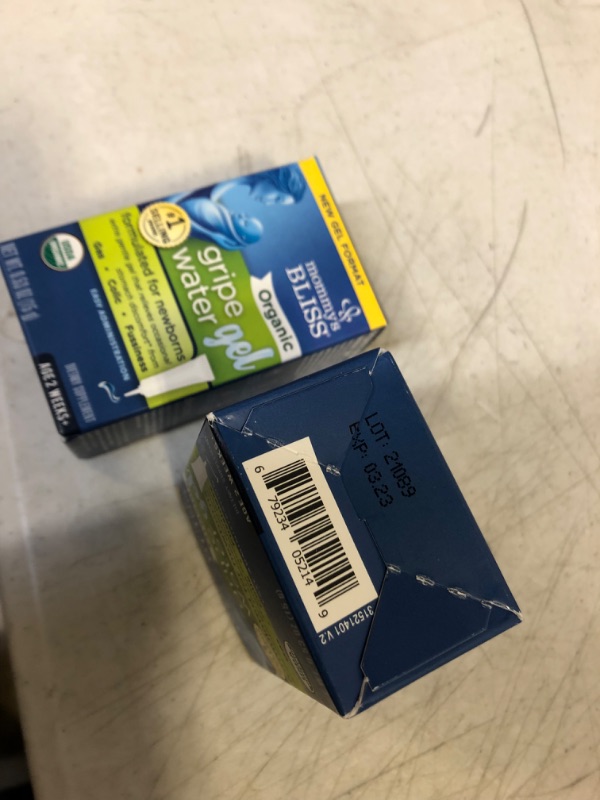 Photo 2 of 2CT Mommy's Bliss Organic Gripe Water Gel for Newborns, Extra Gentle Gel, Relieves Occasional Stomach Discomfort from Gas, Colic & Fussiness, Easy Administration, Age 2 Weeks +, 0.53 Oz (45 Servings), EXP 03.23