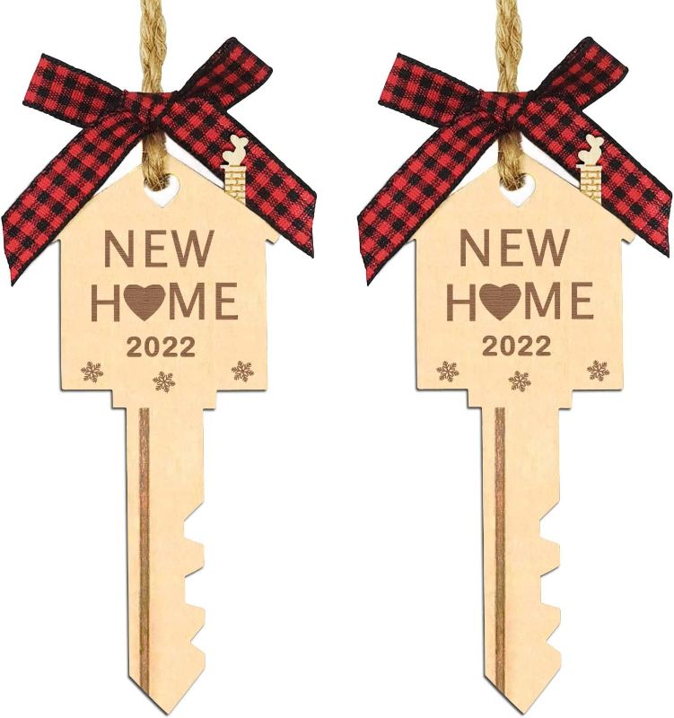 Photo 1 of 12CT 2 PCS New Home Christmas Ornament 2022, Housewarming Gift New Home First Home Christmas Ornament, New Home Gifts for Christmas Tree Holiday Decoration New Homeowner Gift
