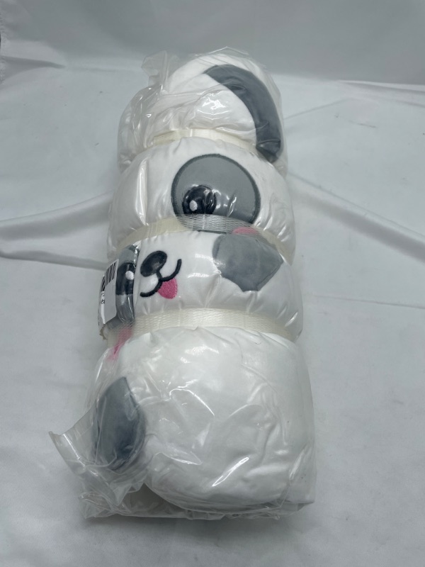 Photo 4 of AIXINI 23.6 inch Cute Panda Plush Stuffed Animal Cylindrical Body Pillow,Super Soft Cartoon Hugging Toy Gifts for Bedding, Kids Sleeping Kawaii Pillow