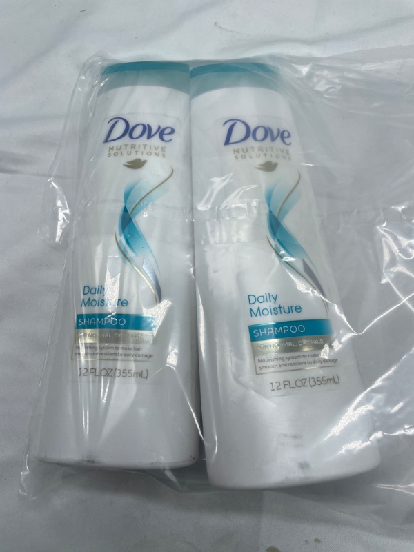 Photo 3 of  2 pack Dove Nutritive Solutions Moisturizing Shampoo for Normal to Dry Hair Daily Moisture with Pro-Moisture Complex for Manageable and Silky Hair, 12 FL Oz