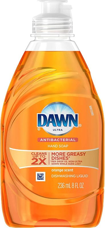 Photo 1 of Dawn Ultra Antibacterial Dishwashing Liquid 8oz. Orange Scent (Orange)