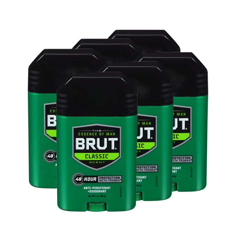Photo 1 of BRUT, Antiperspirant Deodorant, Solid, Classic, 2 oz, (6 Pack)
