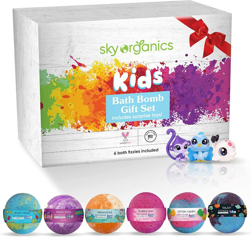 Photo 1 of Sky Organics Kids Bath Bomb Gift Set for Body to Soak, Nourish & Enjoy, 12 ct.