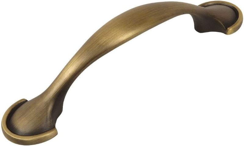 Photo 1 of 10 Pack - Cosmas 6632BAB Brushed Antique Brass Cabinet Hardware Handle Pull - 3" Inch (76mm) Hole Centers
