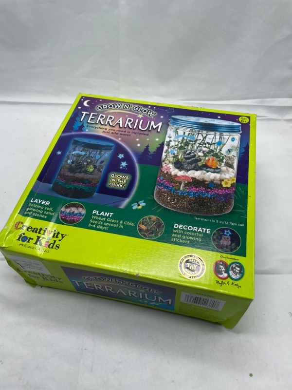 Photo 2 of Creativity for Kids Grow 'N Glow Terrarium Kit for Kids - Science Activities for Kids Ages 5-8+, Kids Craft Kits and Creative Gifts for Kids
