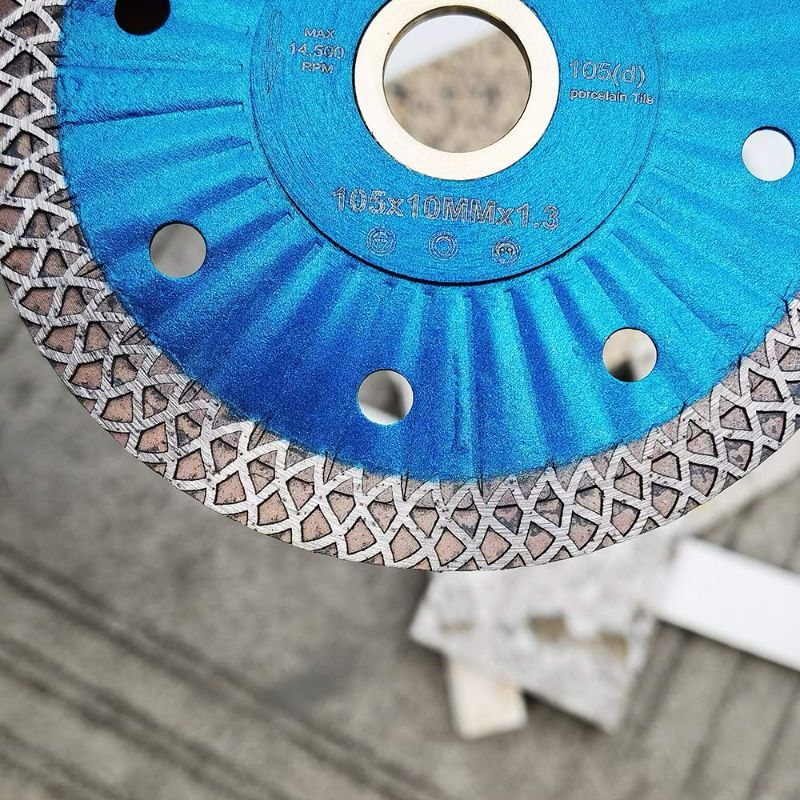 Photo 2 of 4" Diamond Saw Blade Super Thin Porcelain Cutting Blade for Cutting Granite Marble Ceramic Tile
