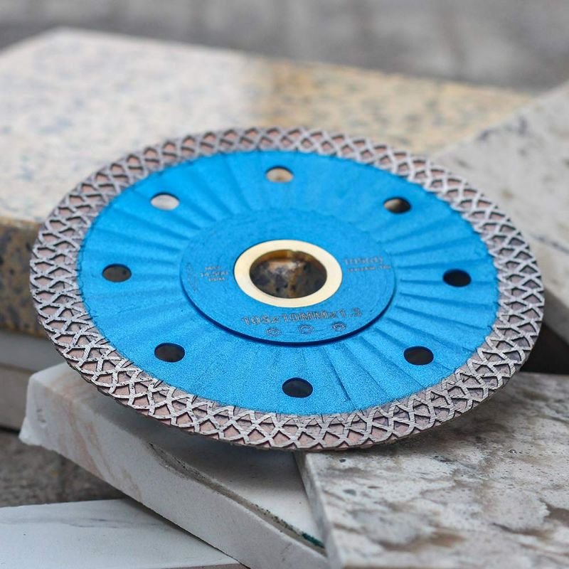 Photo 3 of 4" Diamond Saw Blade Super Thin Porcelain Cutting Blade for Cutting Granite Marble Ceramic Tile
