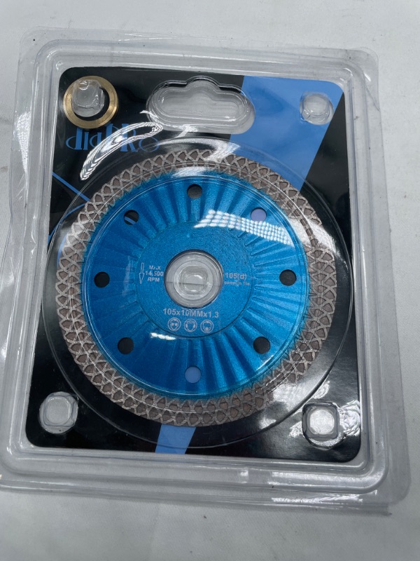 Photo 4 of 4" Diamond Saw Blade Super Thin Porcelain Cutting Blade for Cutting Granite Marble Ceramic Tile
