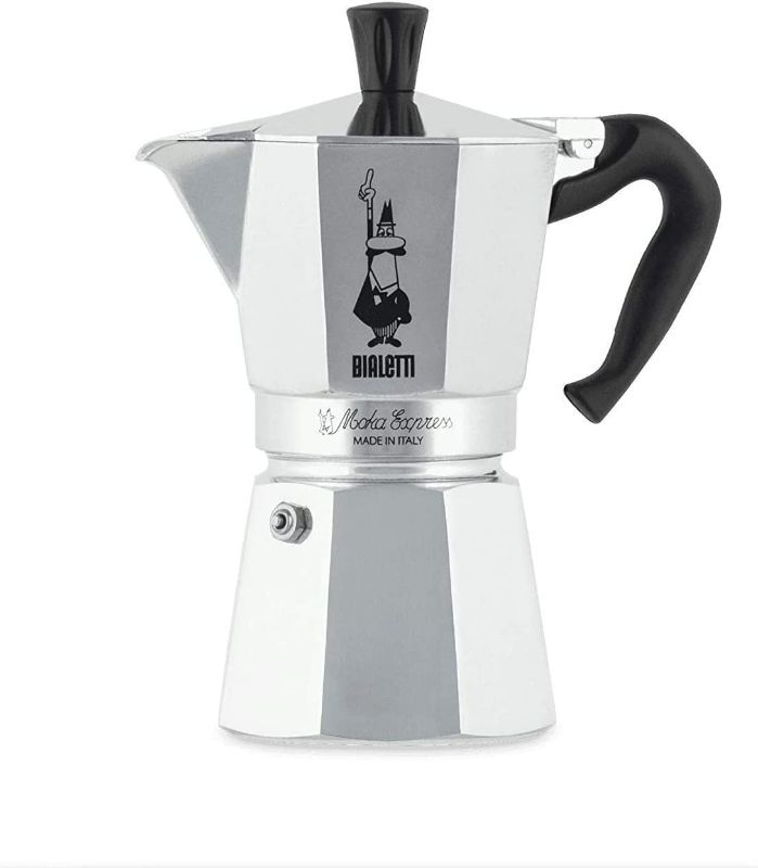 Photo 1 of Bialetti Express Moka Pot, 6 -Cup, Aluminum Silver
