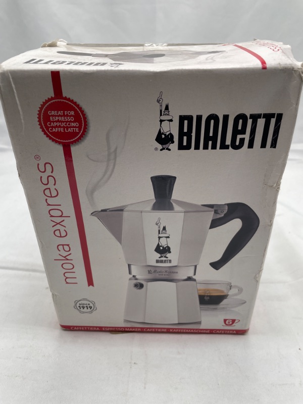 Photo 2 of Bialetti Express Moka Pot, 6 -Cup, Aluminum Silver
