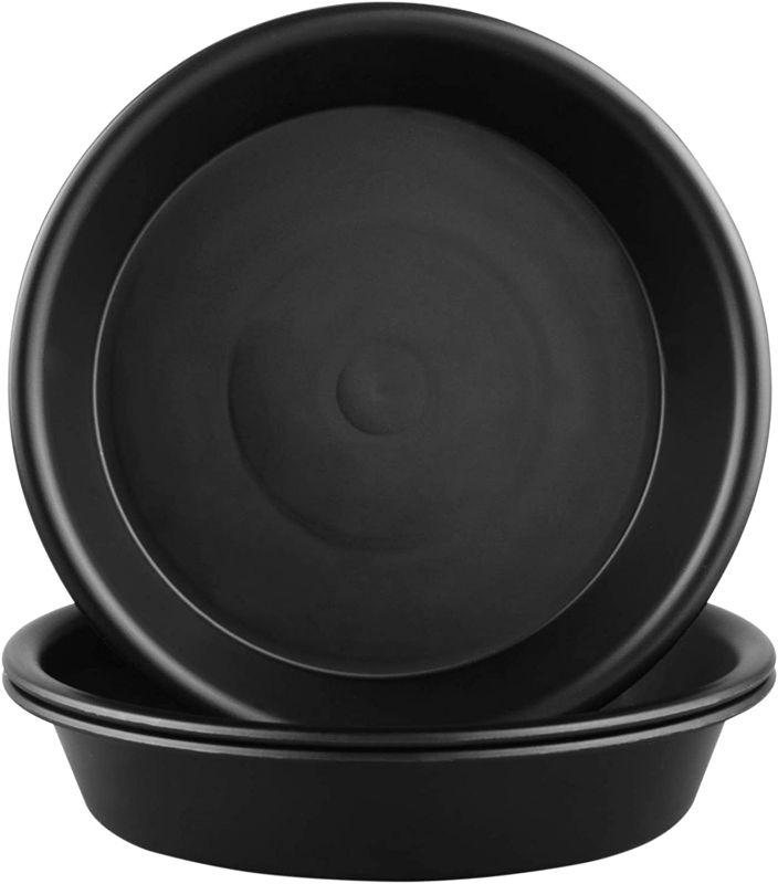 Photo 1 of Plant Saucer 10 inch of 3 Pack Black Heavy Duty Sturdy Durable Plastic Drip Trays Plant Trays for Indoor Outdoor Garden
