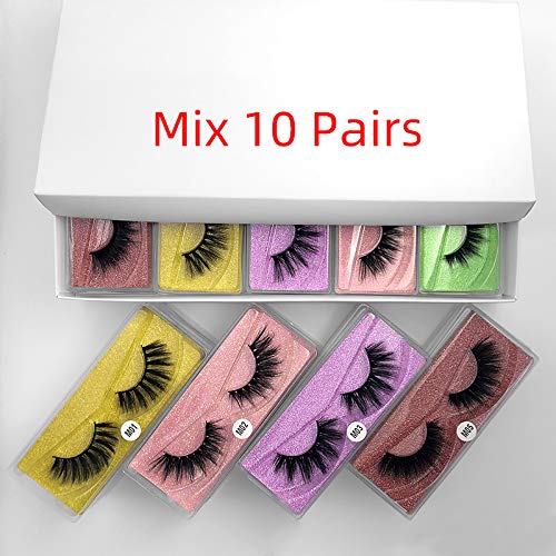 Photo 2 of HBZGTLAD Wholesale Eyelashes 10/20/30/40/50/100 Pairs Faux 3D Mink Lashes Natural False Eyelashes Makeup Cilios Thick Mink Eyelashes In (mix 10pair)
