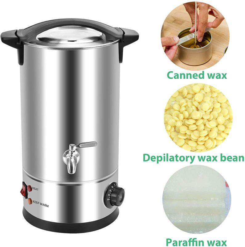 Photo 3 of Wax Melter for Candle Making,10 Qts Large Commercial Wax Melting with Pour Spout and Temperature Control for Candle Soap Business Home