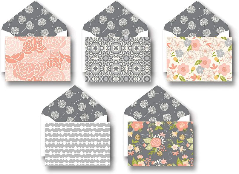 Photo 2 of 20 Pack 4x6 All Occasion Assorted Floral Blank Note Cards Greeting Card Bulk Box Set with Envelopes and Seal Stickers, Envelopes Stationary Boxed Set for Personalized Greetings