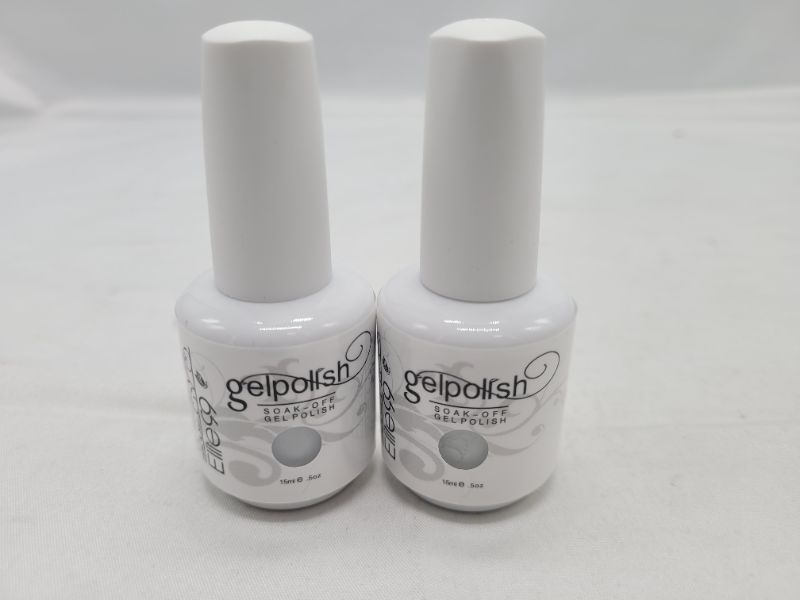 Photo 3 of (2COUNT) WHITE Elite99 Gel Polish Soak Off Gel Nail Polish UV LED Nail Art 8ml