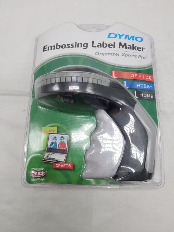 Photo 2 of DYMO Embossing Label Maker with 3 Label Tapes 12966 Machine + 3 tapes