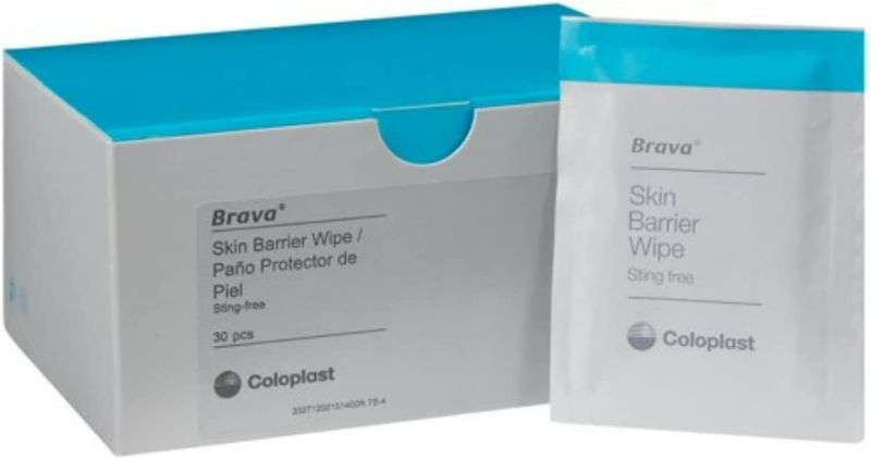 Photo 1 of Coloplast Brava Skin Barrier Wipe, Box of 30