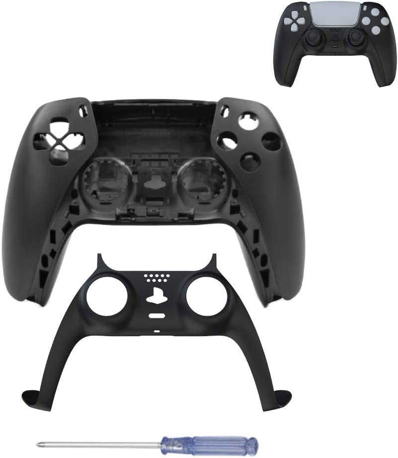 Photo 1 of JOYTORN Replacement Shell for PS5 Dualsense,DIY Housing Shell(Front Cover and Back Cover) for PS5 Controller-Blak