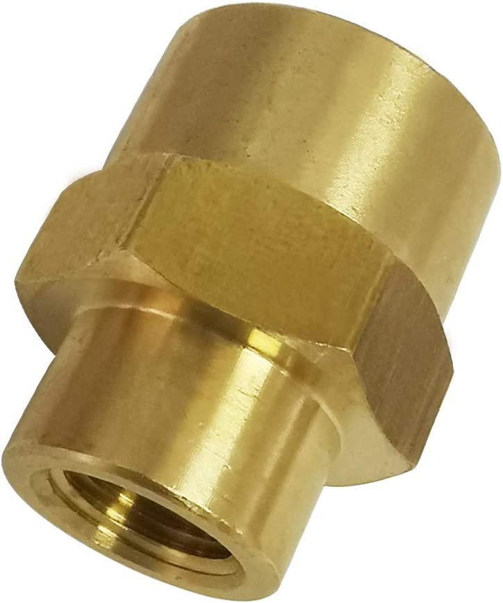 Photo 2 of 1/4" NPT Female x 1/8" NPT Female Brass Reducing Coupling Reducer Coupler Pipe Fitting, 5pcs