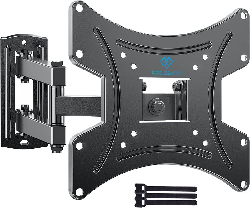Photo 1 of PERLESMITH TV Wall Mount for 13-42 Inch Flat or Curved TVs & Monitors, Full Motion TV Wall Mount with Articulating Arms Swivel Tilt Extends, Corner tv Bracket Max VESA 200x200 mm up to 44lbs, PSSFK1