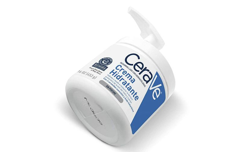 Photo 2 of CeraVe, CeraVe Moisturizing Cream with Pump, 16 Ounce with hydrating cleanser sample 1oz