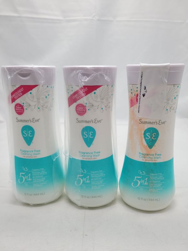Photo 3 of Summer's Eve Fragrance Free Gentle Daily Feminine Wash, pH Balanced, Package may vary 15 fl oz, 3 Pack