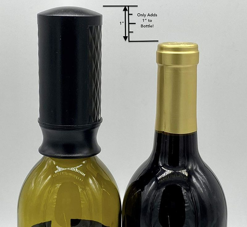 Photo 2 of (2pack) NEW! ReCorker: Revolutionary 1-piece Wine Stopper + Saver, Keeps wine fresh and seals a bottle for later use