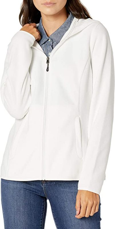 Photo 2 of (size M) Amazon Essentials Women's Long-Sleeve Hooded Full-Zip Polar Fleece Jacket