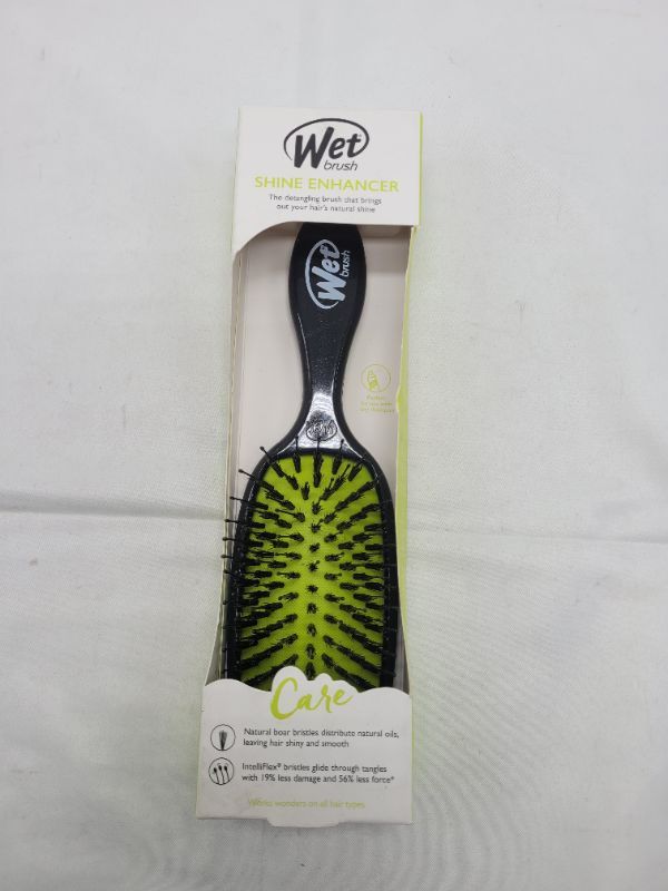 Photo 3 of Wet Brush Shine Enhancer Hair Brush - Black - Exclusive Ultra-soft IntelliFlex Bristles - Natural Boar Bristles Leave Hair Shiny And Smooth For All Hair Types - For Women, Men, Wet And Dry Hair