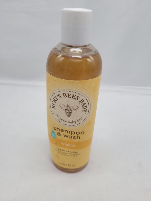 Photo 2 of Burt's Bees Baby Shampoo & Wash, Original Tear Free Baby Soap - 12 Ounce Bottle