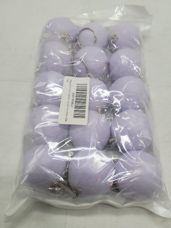 Photo 3 of (light purple) iMagitek 15 Pack Volleyball Keychains for Party Favors Supplies, Volleyball Team Gifts, School Carnival Prizes, Party Bag Gift Fillers, Volleyball Stress Relieve Ball