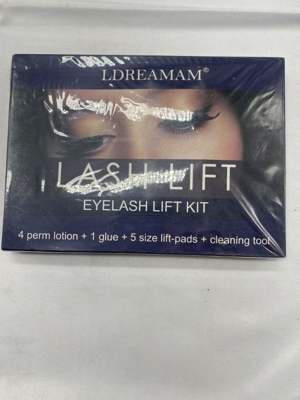 Photo 2 of LDreamam Lash Lift Eyelash Lift Kit Includes 4 Perm Lotions, 1 Glue, 5 Size Lift Pads, Cleaning Tool